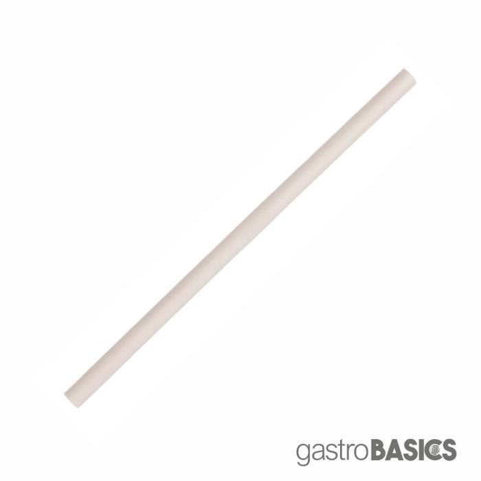 Papier Trinkhalm Jumbo weiss 0,8 x 21,0cm FSC® - gastroBASICS